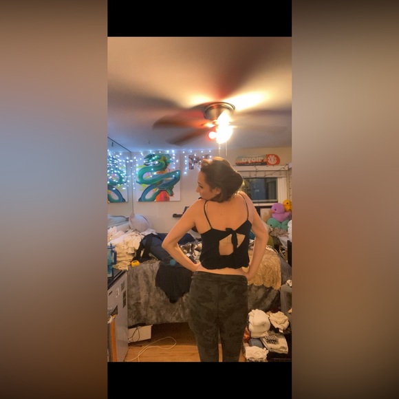 Sleek Black Camisole Top - Picture 12 of 13